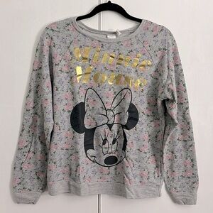 GUC Disney Minnie floral sweater Medium